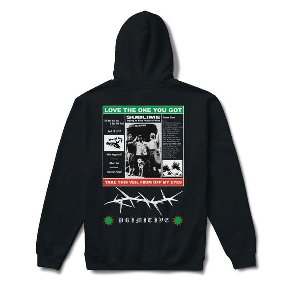 Sublime Cotton Blend Black Hoodie(Size Medium) - Picture 4 of 8